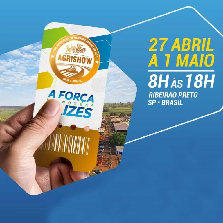Agrishow de 27.04 a 01.05.26 em Ribeirão Preto