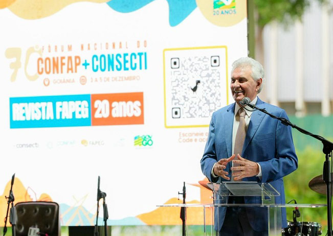 Governador Ronaldo Caiado defende investimento na área de pesquisa, ciência e tecnologia, durante encontro com gestores da área de todos os estados
