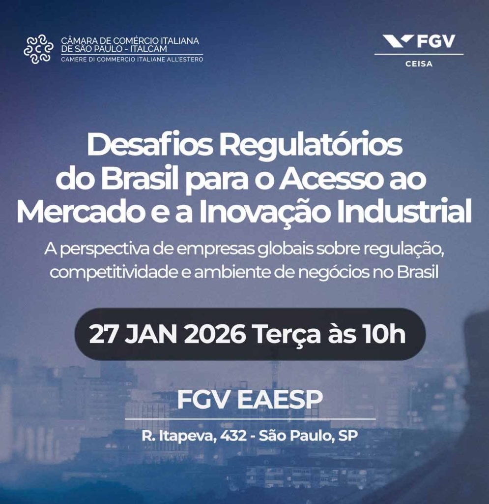 Desafios Regulatórios e Caminhos para a Inovação no dia 27.01.26 na FVG em São Paulo