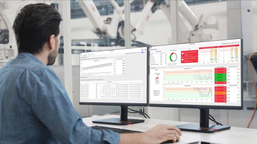 ABB amplia monitoramento de robôs industriais com Robot Diagnosis no OptiFact™