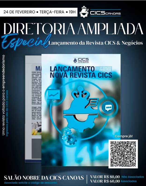 Lançamento da Revista CICS Canoas no dia 24.02.26