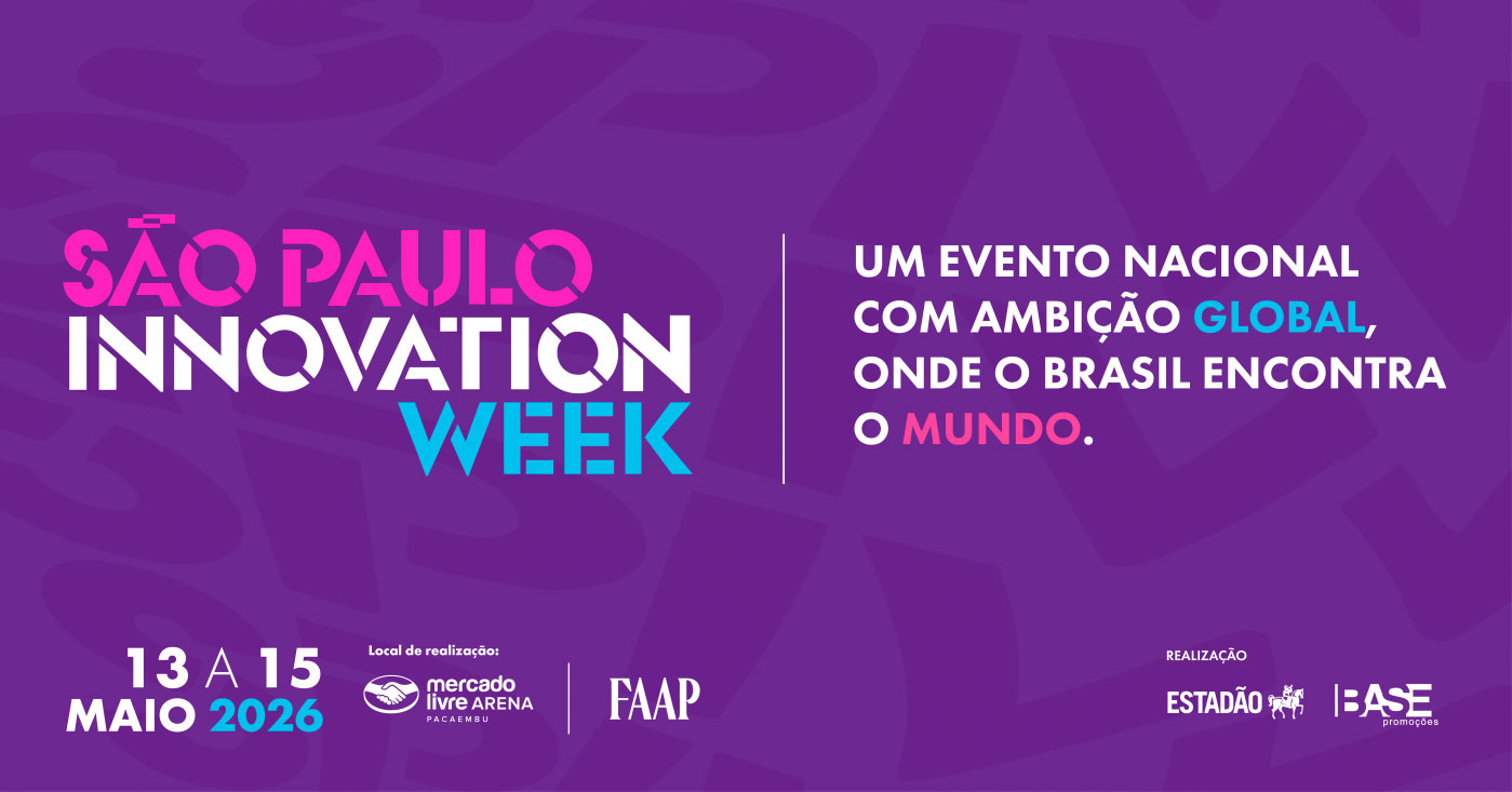 São Paulo Innovation Week de 13 a 15.05.26 no Mercado Livre Arena Pacaembu e na FAAP