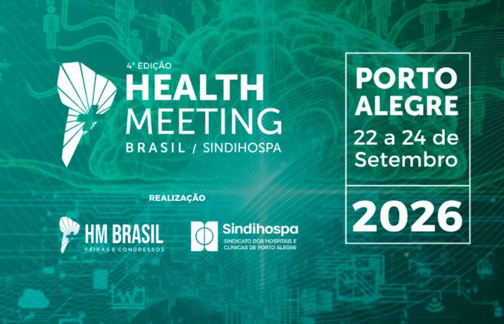 Health Meeting Brasil/SINDIHOSPA de 22 a 23.09.26 na FIERGS em Porto Alegre