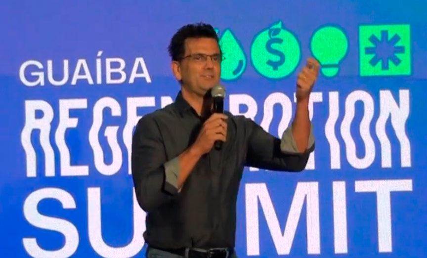 Prefeito Maranata ressalta a inovação local no lançamento do Guaíba Regeneration Summit 2026