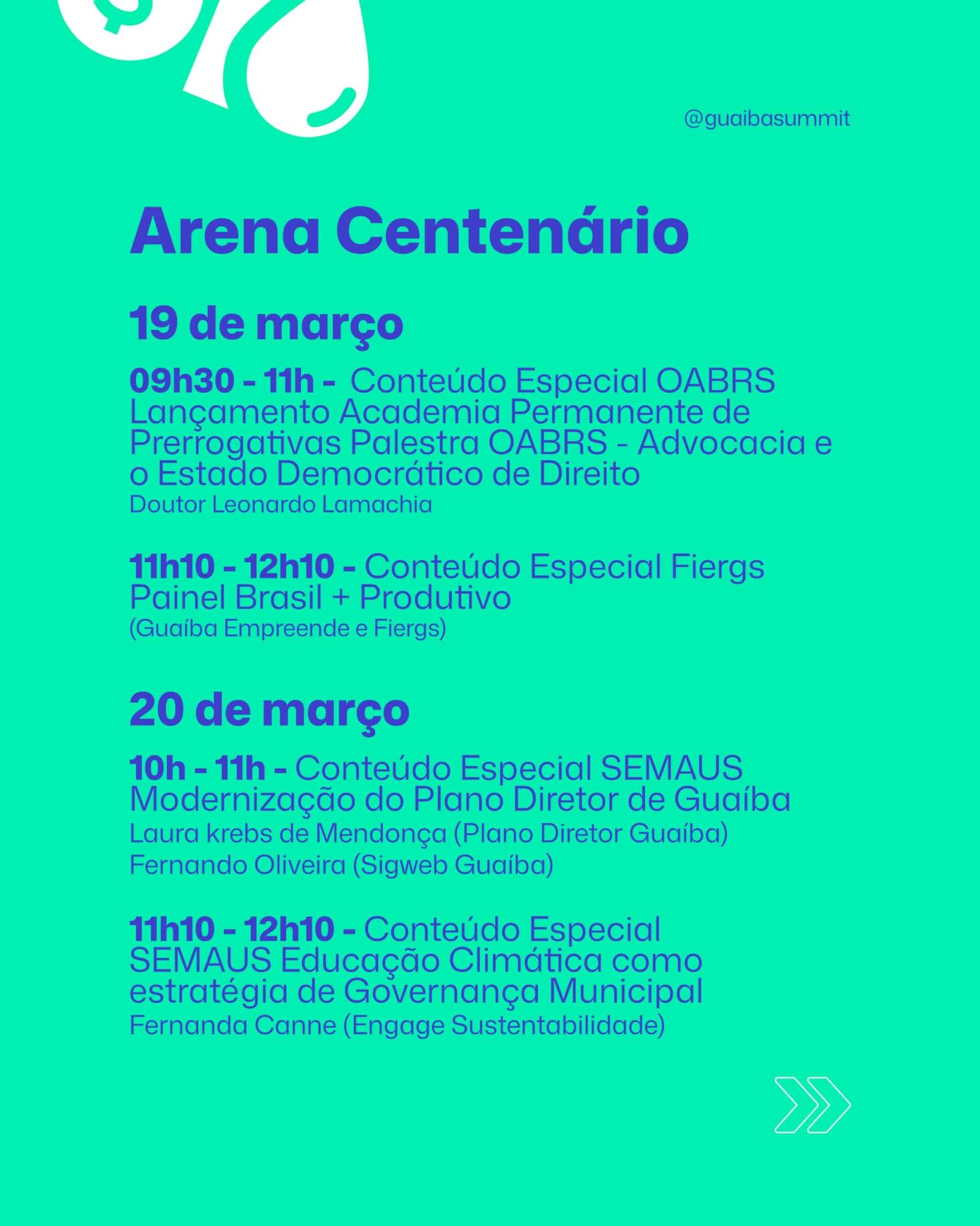 programação do Guaíba Regeneration Summit 2026