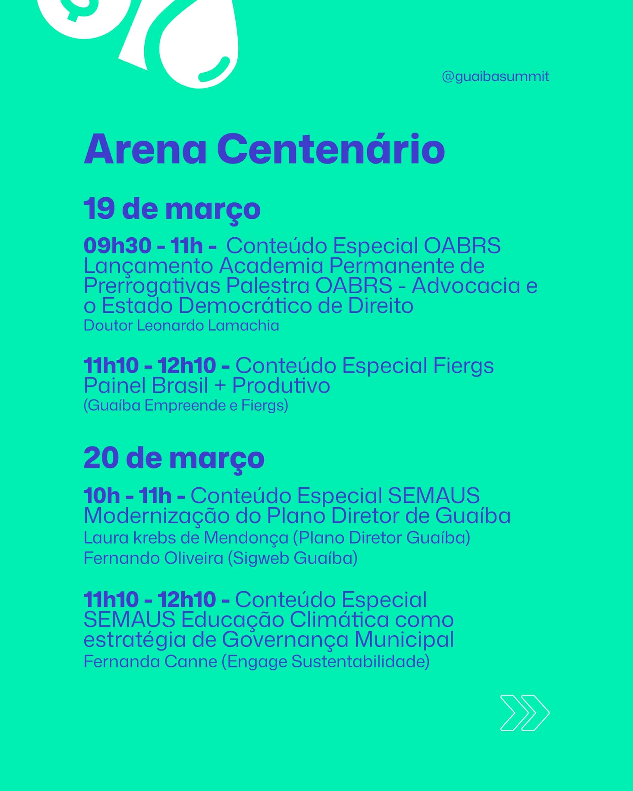 programação do Guaíba Regeneration Summit 2026