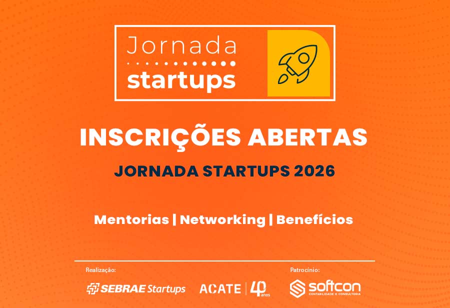 Jornada Startups 2026 seleciona até 150 novos negócios de tecnologia em Santa Catarina