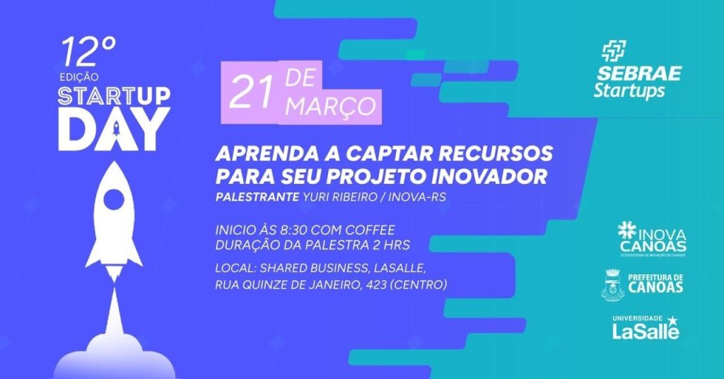 Startup Day no dia 21.03.26 em Canoas