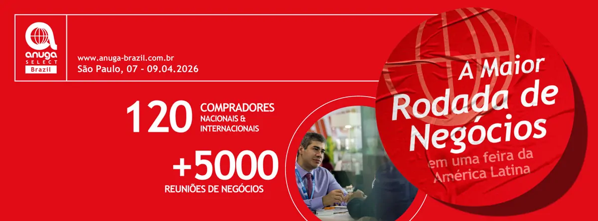 Anuga Select Brazil de 07 a 09.04.26 em São Paulo