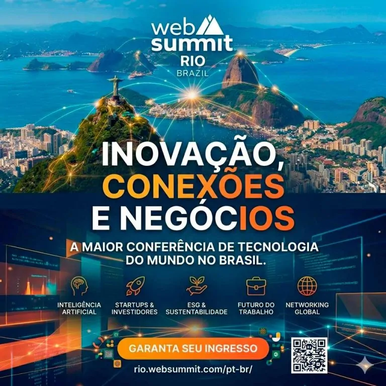 Web Summit Rio de 08 a 11.06.26 no Rio de Janeiro