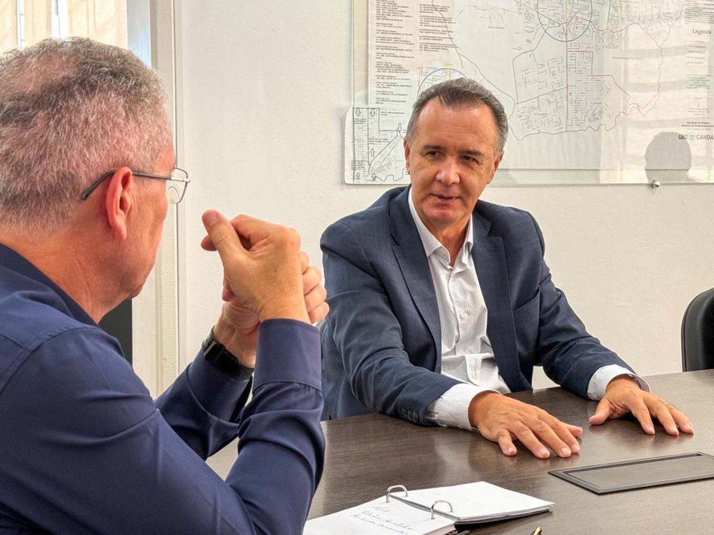 Reitor da Feevale, José Paulo da Rosa se reúne com prefeito de Canoas, Airton Souza