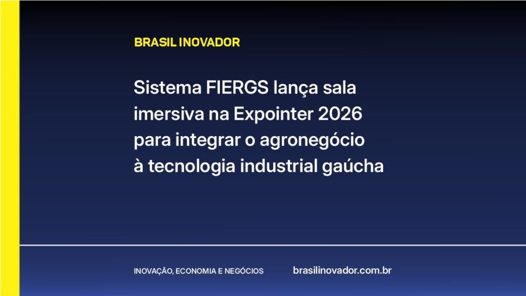 Sistema FIERGS lança sala imersiva na Expointer 2026 para integrar o agronegócio à tecnologia industrial gaúcha